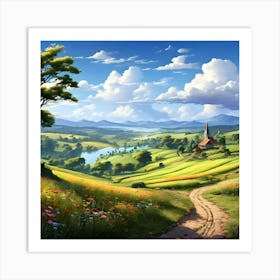 Country Landscape1 Art Print