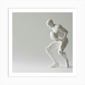 Rugby Player In Action 3 Art Print