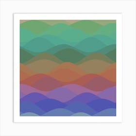 Abstract Waves Art Print