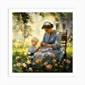 Mother And Child 2 Art Print