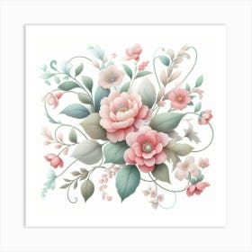 Floral Bouquet Art Print