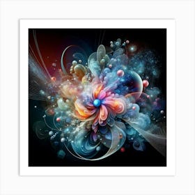 Abstract Flower Art Print