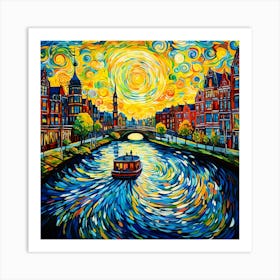 Amsterdam Sunset Art Print