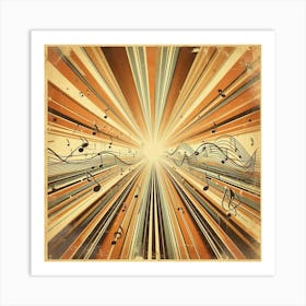 Graphic rays 3 Art Print