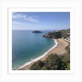 Mediterranean Beach Art Print