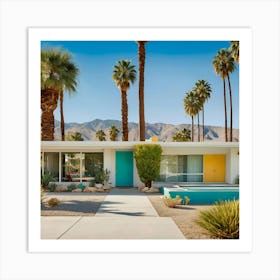 Retro Palm Spring Art Print