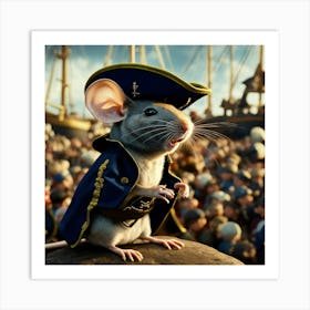 Pirate Rat Art Print