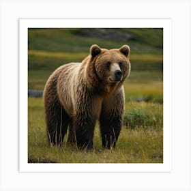 Brown Bear - Brown Bear Stock Videos & Royalty-Free Footage Art Print