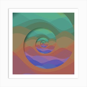 Abstract Curl Art Print