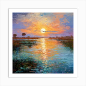 Seaside Charm: Impressionist Reverie Art Print