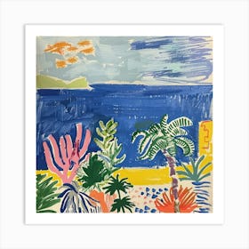 Seascape Dream Matisse Style 4 Art Print