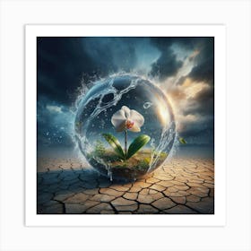 Water In A Glass Art Print