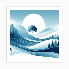 Winter Landscape Art Print