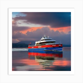 Scottish Ferry Art Print