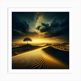 Desert Landscape - Desert Stock Videos & Royalty-Free Footage 6 Art Print