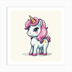 Cute Unicorn 183 Art Print