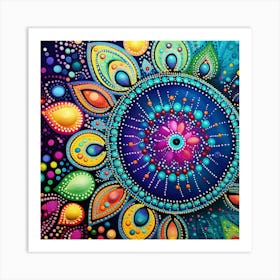 Colorful Mandala Art Print