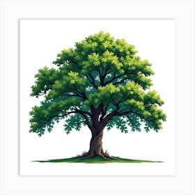 The tree has intricate details Art Print