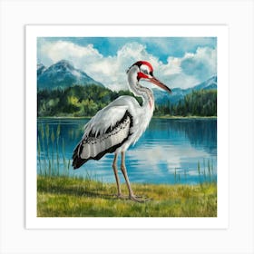 Secretary Bird 3 Art Print