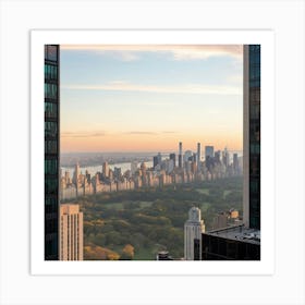 Morning New York City Skyline Art Print