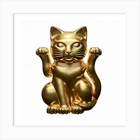 Chinese Cat Art Print