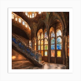 Structures Inspired By Gaudi 6 Art Print