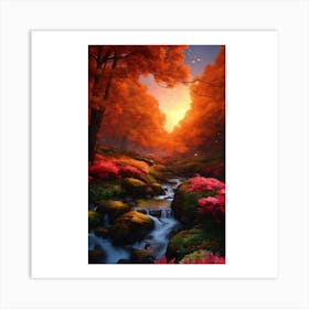 Autumn Forest 20 Art Print