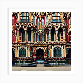 London Victorian Building Art Print