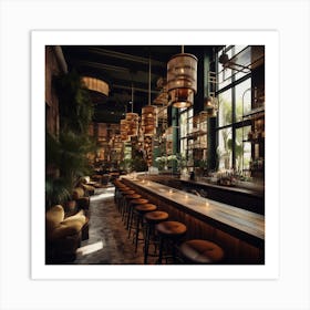 Bar Interior Art Print