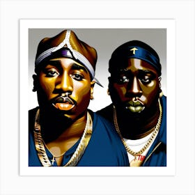 Tupac And Tupac Art Print