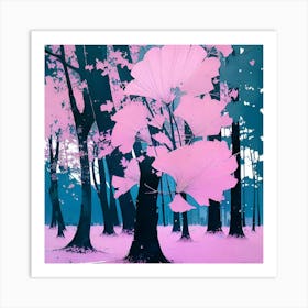 Pink Forest Art Print