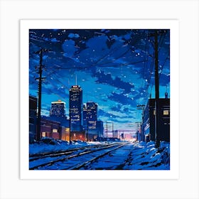 Night In The City Art Print