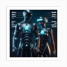 Cyborg Couple 1 Art Print