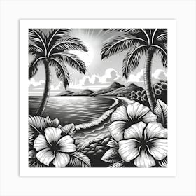 Hawaiian Beach 1 Art Print