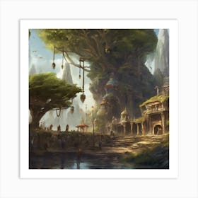 Fantasy City 79 Art Print