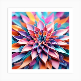 Origami Flower 1 Art Print