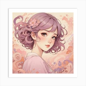 Asian Girl Art Print