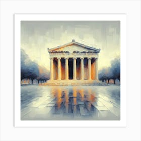 Old Artemis Temple - Painting Art Print