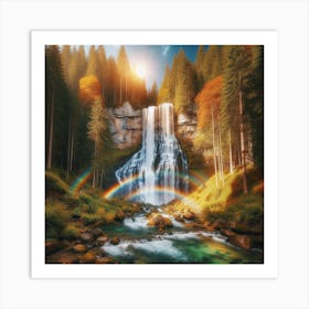The Wolf Waterfall 5 Art Print