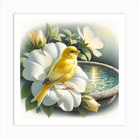 Yellow Bird 1 Art Print