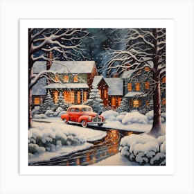 Enigmatic Euphoria in Snow Art Print