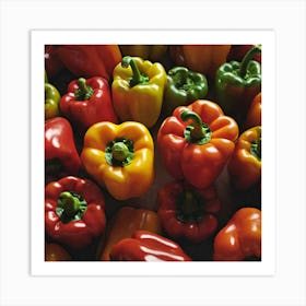 Colorful Peppers 91 Art Print