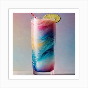 Rainbow Margarita Art Print