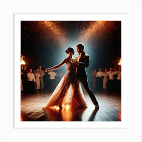 Ballroom Dancers Art Print