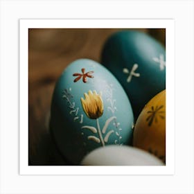 Easter Eggs Stock Videos & Royalty-Free Footage Art Print