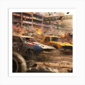 Dirt Racers Art Print