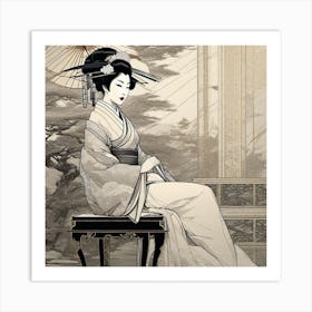 Geisha 139 Art Print