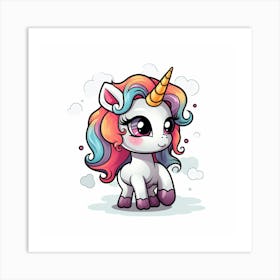 Cute Unicorn 215 Art Print