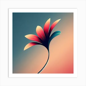 Abstract Flower 12 Art Print