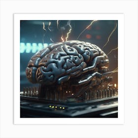 Artificial Brain 38 Art Print